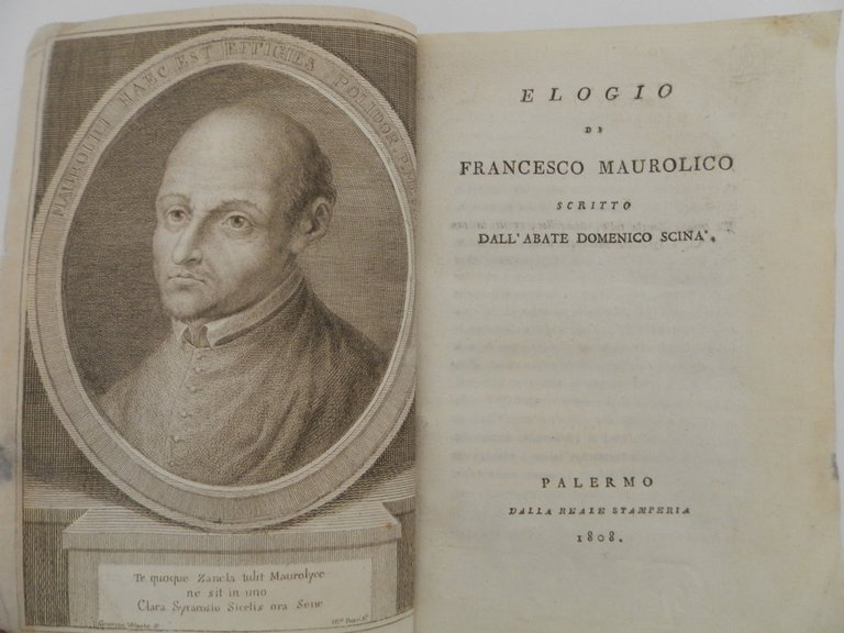 Elogio di Francesco Maurolico scritto dall'abate Domenico Scinà