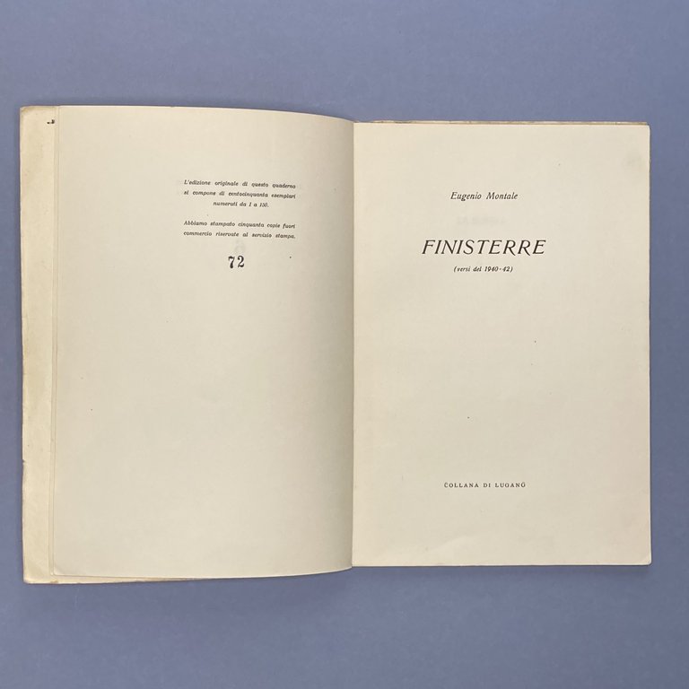 Finisterre. (Versi del 1940-1942).