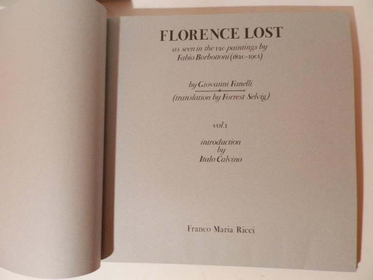Florence lost ad seen in 120 paintings by Fabio Borbottoni …