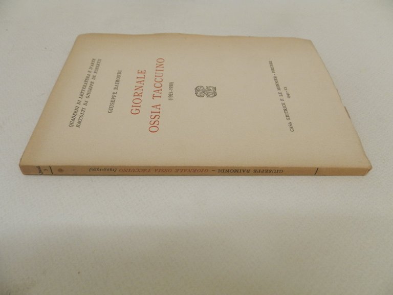 Giornale ossia taccuino (1925-1930)
