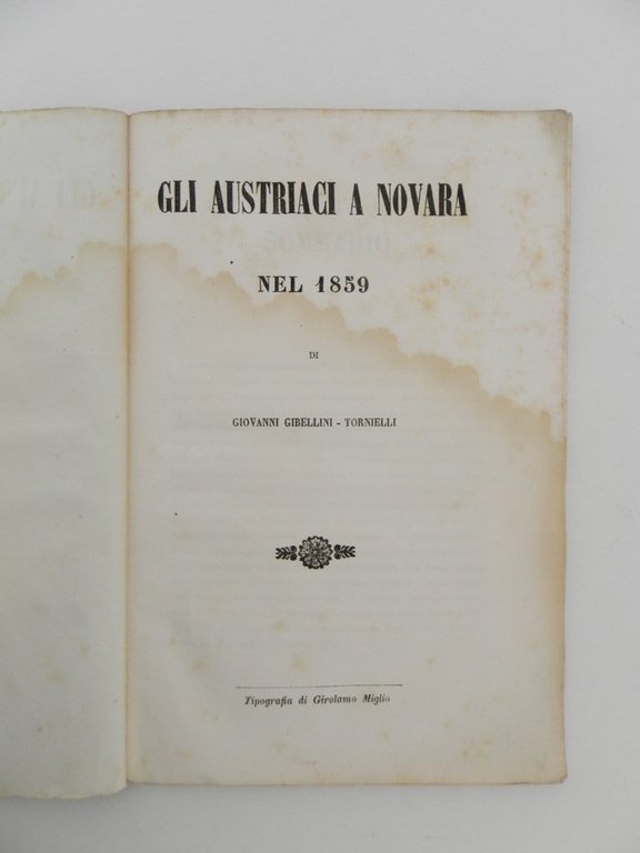 Gli austriaci a Novara nel 1859