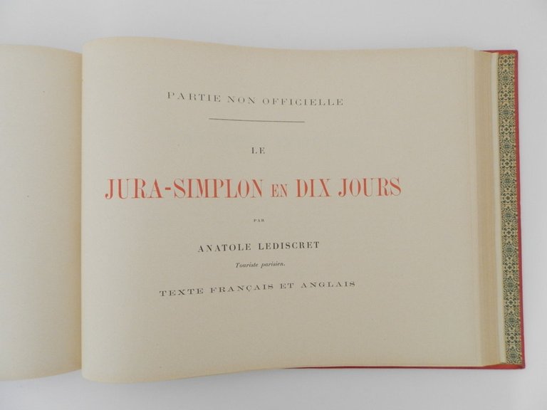Guide officiel du Jura - Simplon. De Bâle à Brigue …
