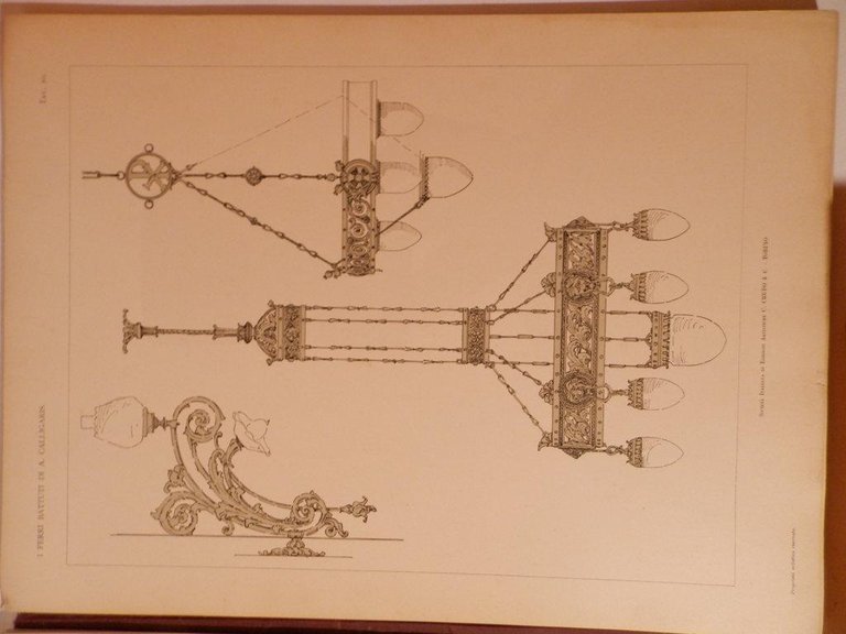 I ferri battuti di A. Calligaris. Schizzi e progetti