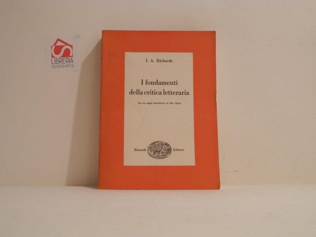 I fondamenti della critica letteraria