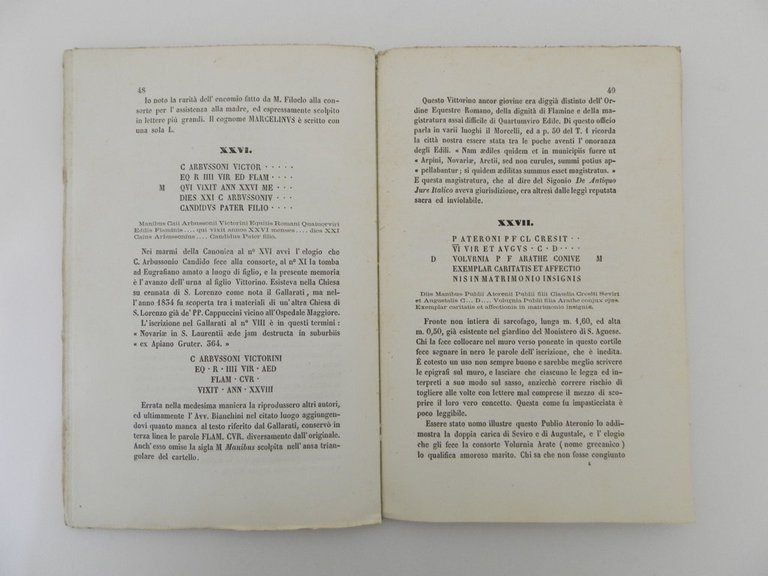 I marmi scritti di Novara pubblicati dal Cav. Carlo Racca …