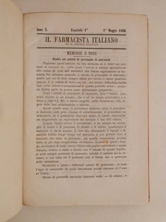 Il farmacista italiano ed il medico pratico : rivista mensile …
