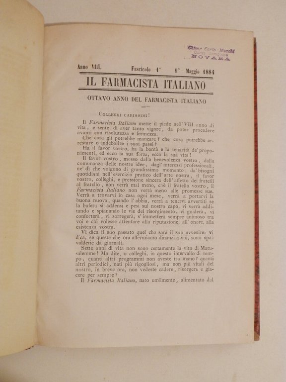 Il farmacista italiano ed il medico pratico : rivista mensile …