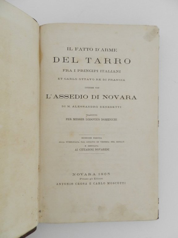 Il fatto d’arme del Tarro fra i principi italiani e …
