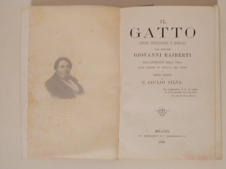 Il gatto. Cenni fisiologici e morali del dottore Giovanni Rajberti …