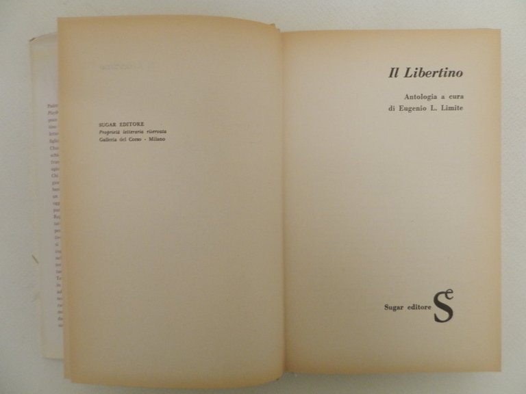 Il Libertino. Antologia a cura di Eugenio L.Limite