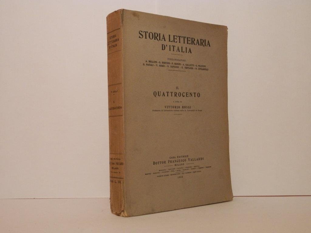 Il Quattrocento. Storia letteraria d'Italia