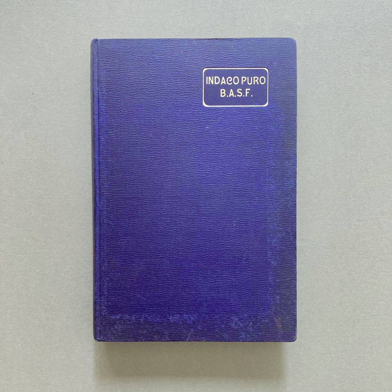 Indaco puro. B.A.S.F. Badische Anilin- &amp; Soda-Fabrik Ludwigshafen Reno.