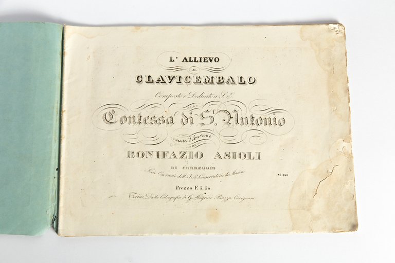 L'allievo al clavicembalo. Composto e Dedicato a S. E. Contessa …