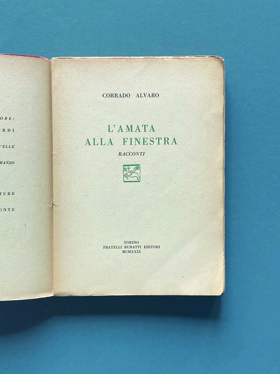 L'amata alla finestra. Racconti