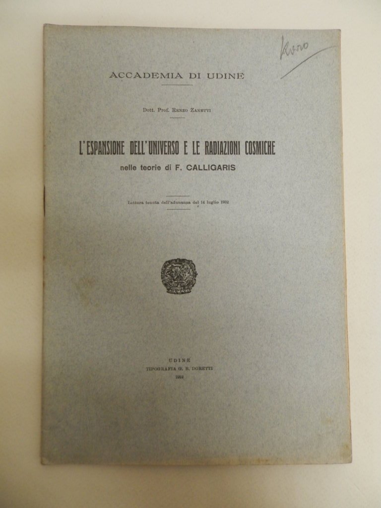 L'espansione dell'universo e le radiazioni cosmiche nelle teorie di F. …