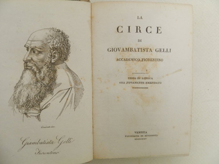 La Circe di Giovambattista Gelli accademico-fiorentino. Testo di lingua ora …