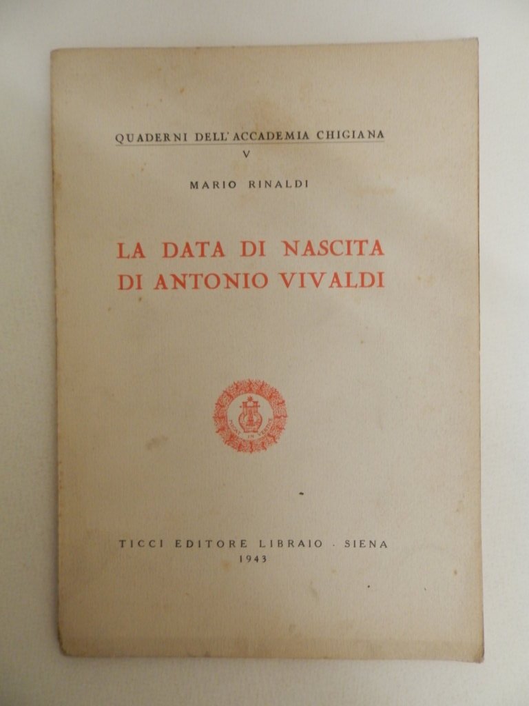 La data di nascita di Antonio Vivaldi