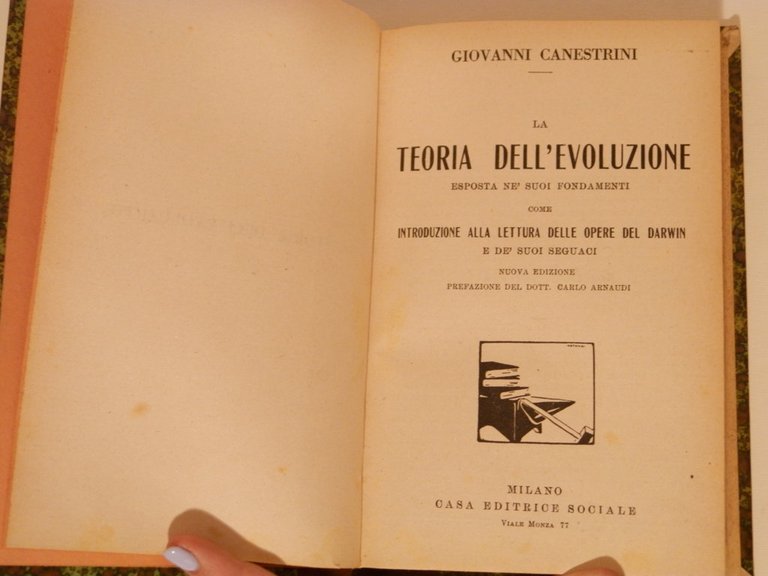 La teoria dell'evoluzione esposta ne' suoi fondamenti come introduzione alla …