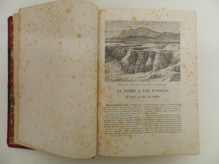 La terre a vol d’oiseau. Ouvrage contenant 10 cartes et …