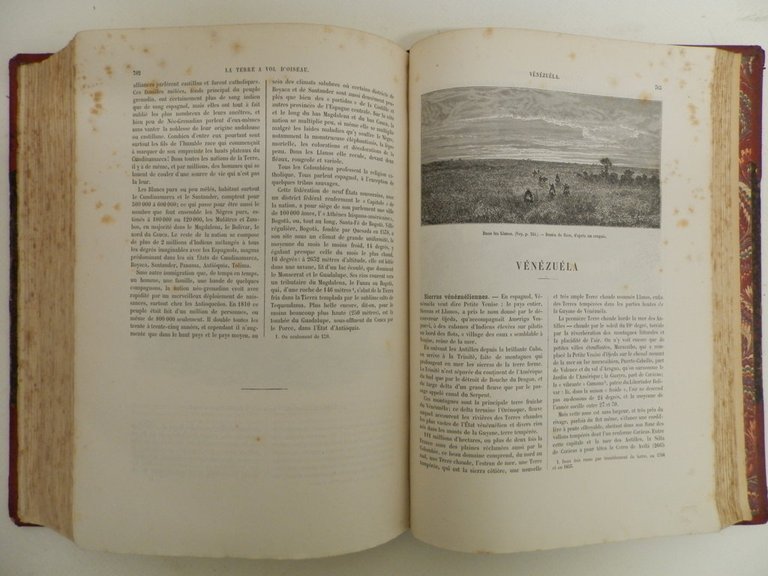 La terre a vol d’oiseau. Ouvrage contenant 10 cartes et …