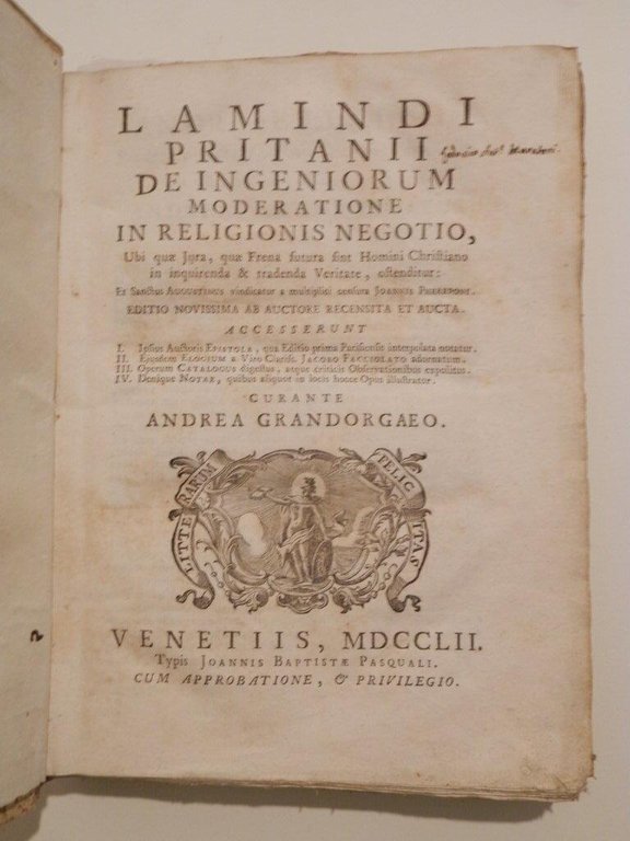 Lamindi Pritanii De ingeniorum moderatione in religionis negotio, ubi quae …