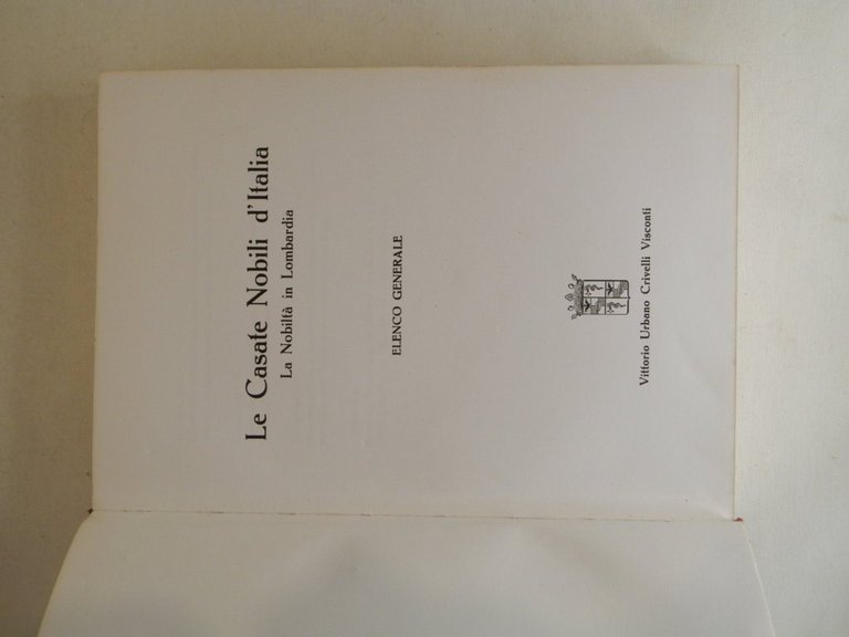 Le Casate Nobili d'Italia