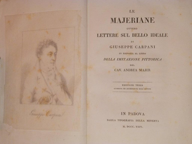 Le Majerine ovvero lettere sul bello ideale di Giuseppe Carpani …