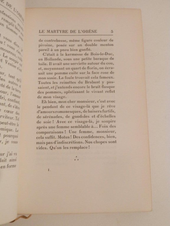 Le martyre de l'Obèse