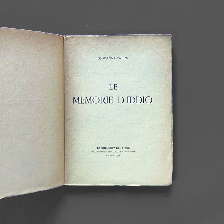 Le memoria d'Iddio