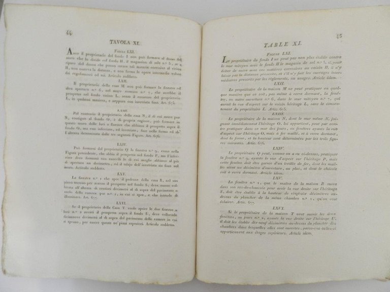 Le servitù prediali sanzionate dal Codice Napoleone ridotte in casi …