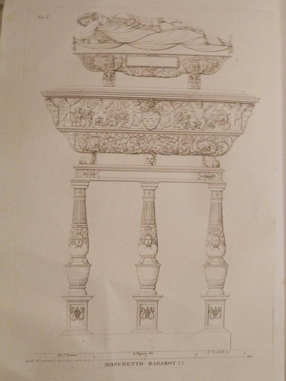 Le tombe ed i monumenti illustri d'Italia descritte e delineate