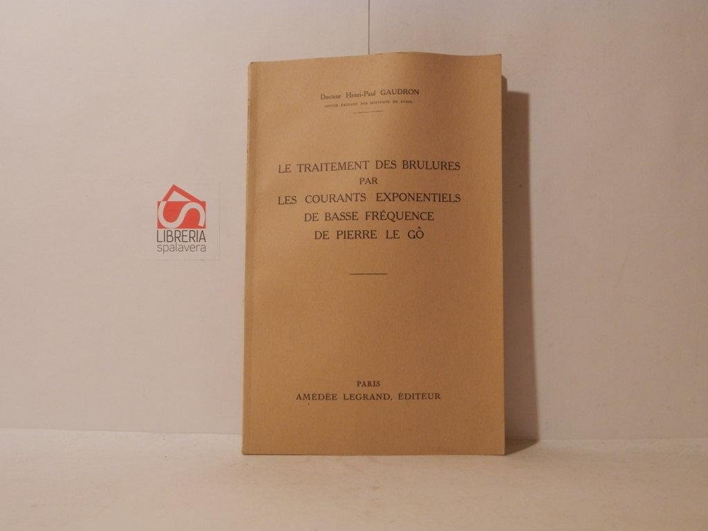 Le traitement des brulures par le courants exponentiels de basse …