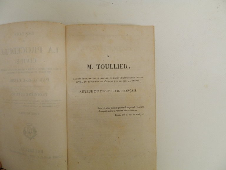 Les lois de la procédure civile, ouvrage dans lequel l'auteur …