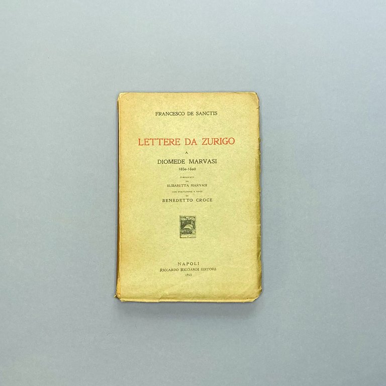 Lettere da Zurigo a Diomede Marvasi 1856-1860. Pubblicate da Elisabetta …