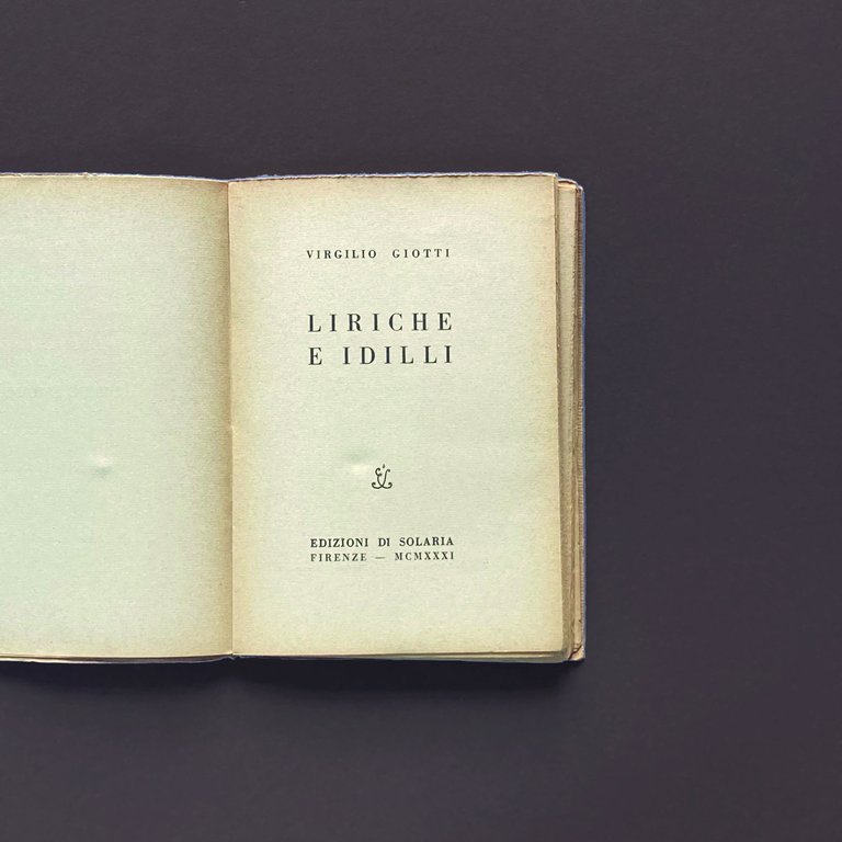Liriche e idii