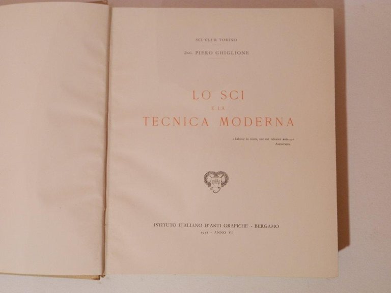 Lo sci e la tecnica moderna