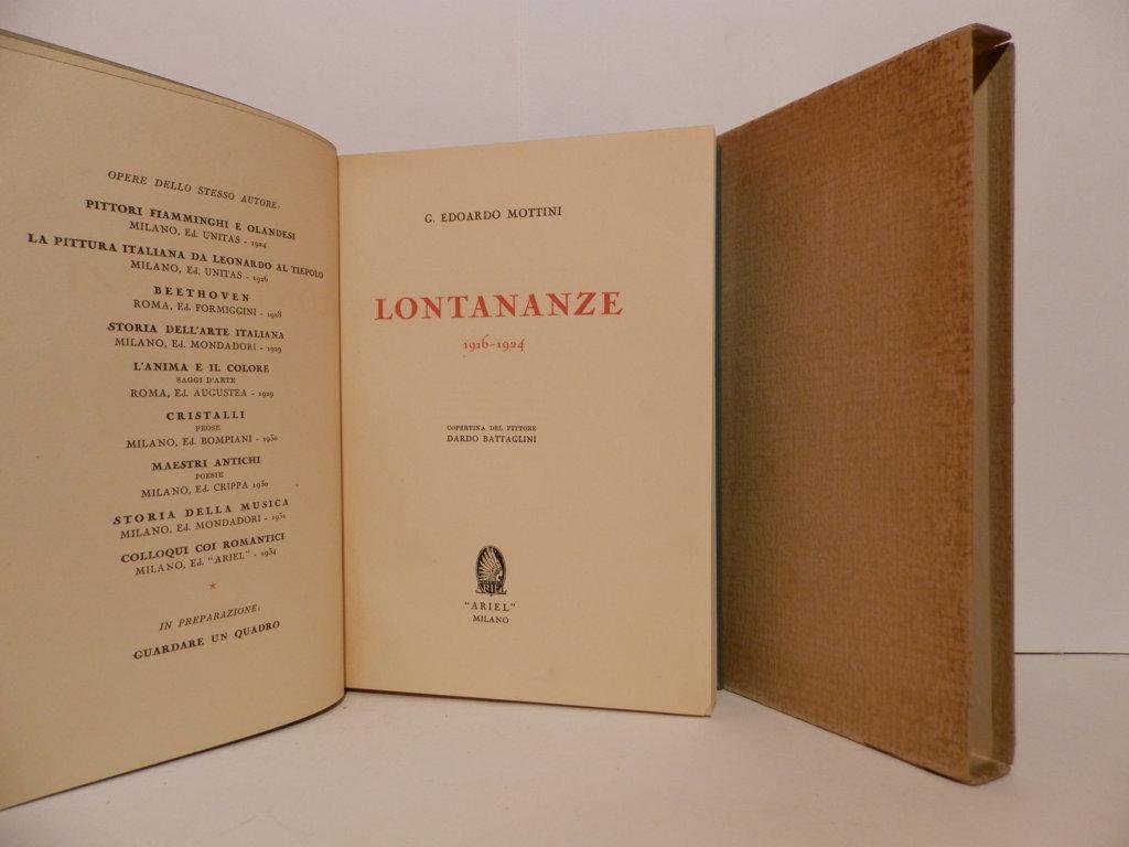 Lontananze : 1916-1924