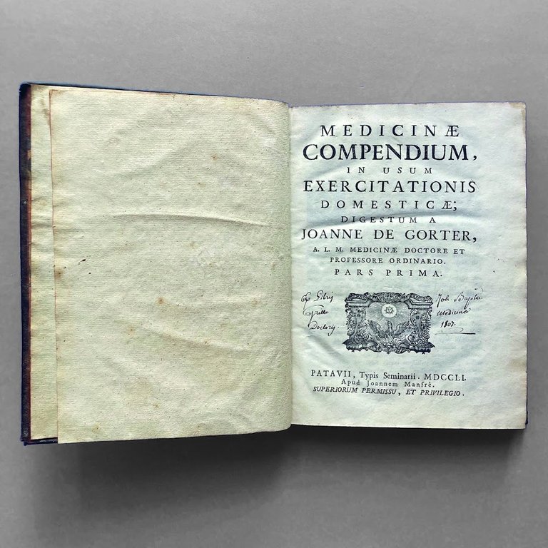 Medicinae compendium, in usum exercitationis domesticae; digestum a Johanne de …