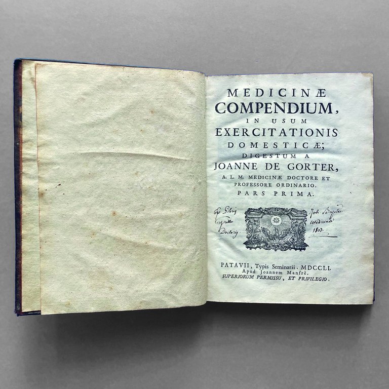 Medicinae compendium, in usum exercitationis domesticae; digestum a Johanne de …
