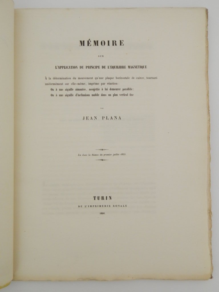 Mémoire sur l'application du principe de l'équilibre magnétique: à la …