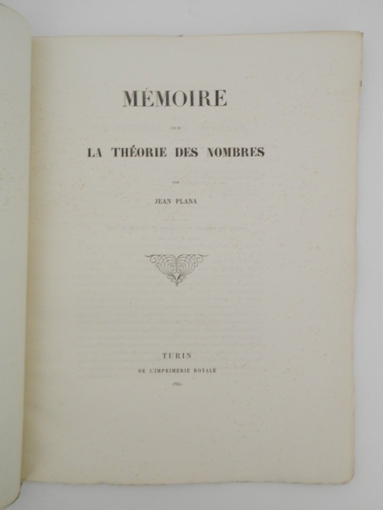 Mémoire sur la théorie des nombres