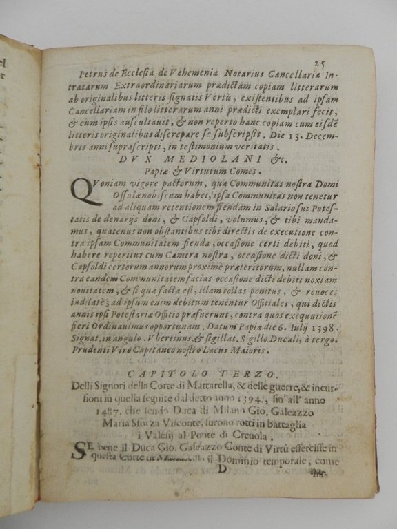 Memorie della corte di Mattarella o sia del Borgo di …