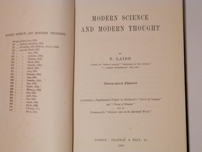 Modern science and modern Thought