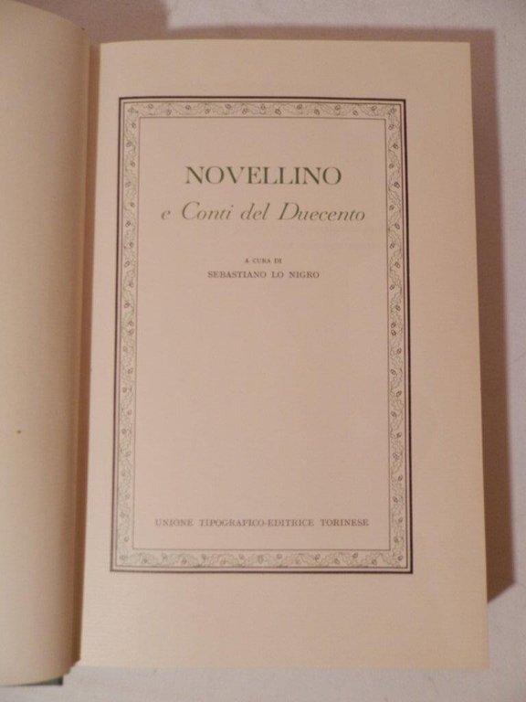 Novellino e Conti del Duecento