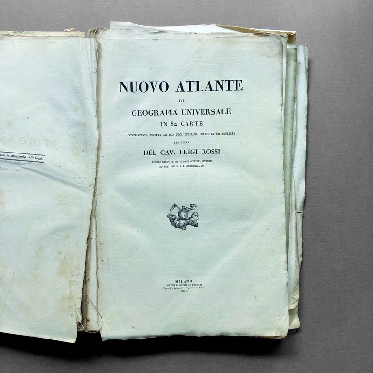 Nuovo Atlante di geografia universale in 52 carte