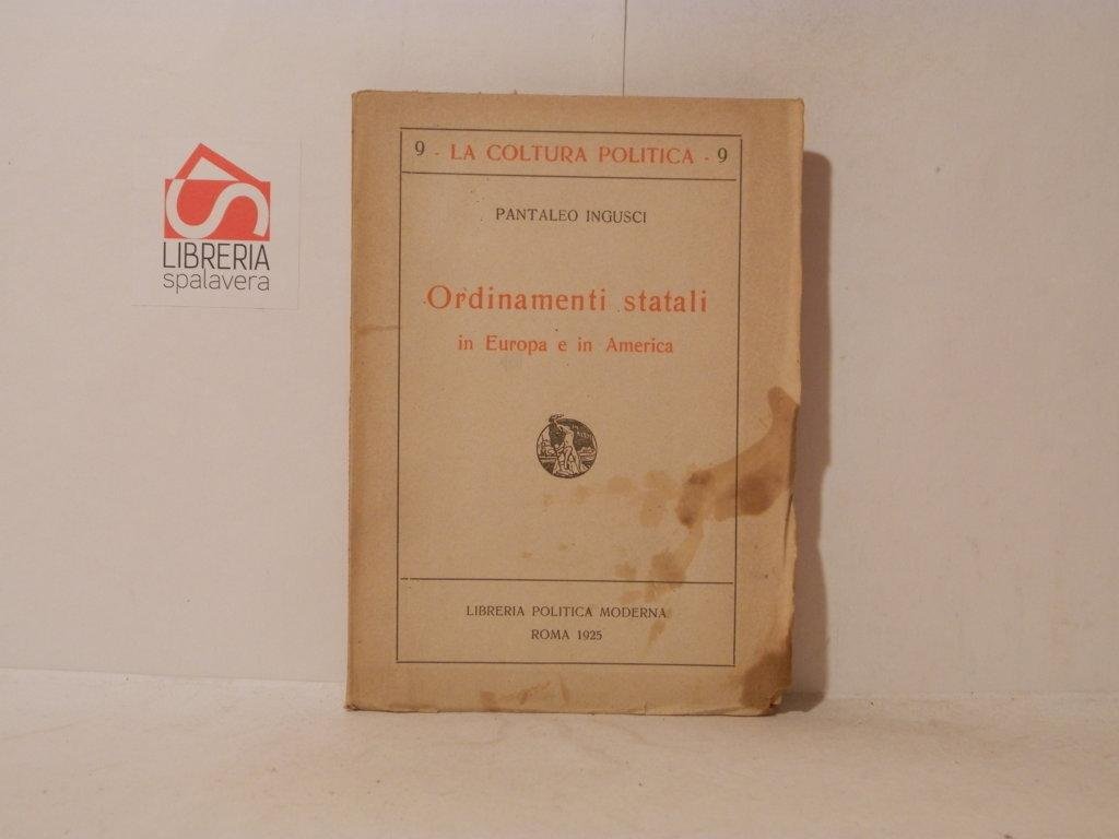 Ordinamenti statali in Europa e in America