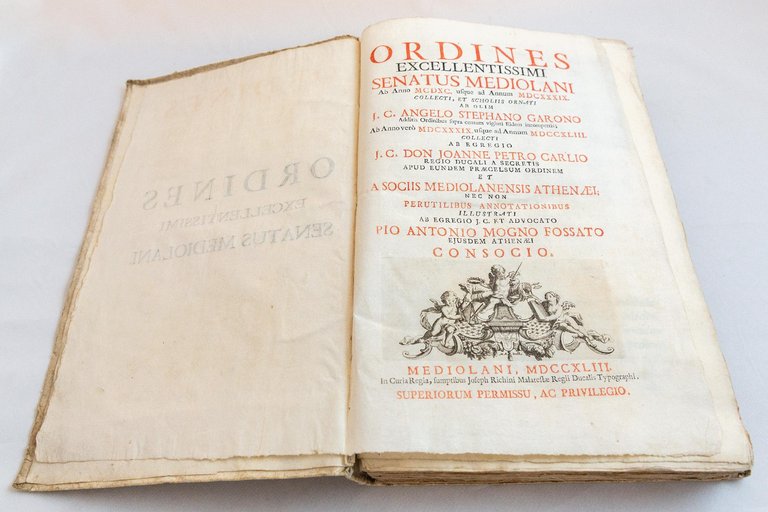 Ordines excellentissimi Senatus Mediolani ab anno 1490 usque ad annum …