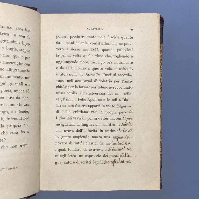 Poesie di Giosuè Carducci. (Enotrio Romano). Volume unico.