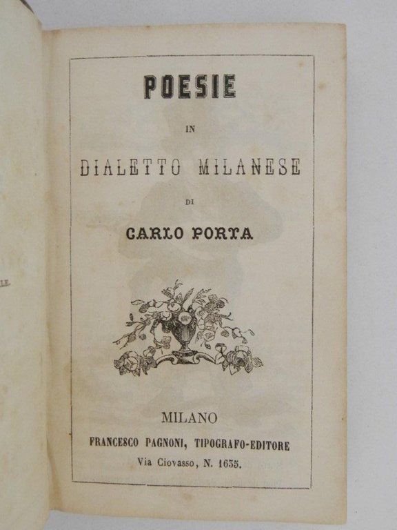 Poesie in dialetto milanese di Carlo Porta