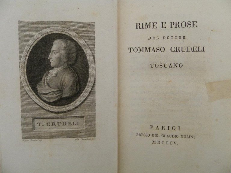 Rime e prose del dottor Tommaso Crudeli toscano